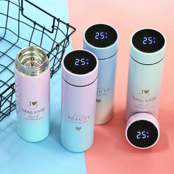 Gradient Temperature Bottle 500–600ml | 5–6 Hours Hot & Cold | Custom Name & Character Print | Stainless Steel Vacuum Flask