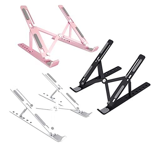 Adjustable Laptop Stand Desk: Portable Ergonomic Notebook Holder thumbnail 1